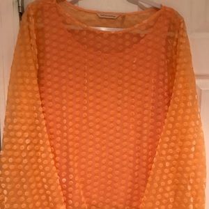 Soft Surrounding peach 2-piece top.